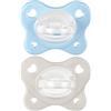 CHICCO DUAL SOFT SUCCHIETTO AZZURRO 2-6 MESI 2 PEZZI