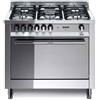 Lofra Cucina a Gas 5 Fuochi con Forno Elettrico Ventilato 90x60 cm Inox MG96MF/C