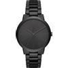 Armani Exchange Orologio a Tre Lancette Uomo, Cassa in Acciaio Inossidabile Nero 42 mm con Bracciale in Acciaio Inossidabile, AX2701