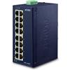 Planet PLANET ISW-1600T switch di rete Non gestito Fast Ethernet (10/100) Blu ISW-1600T