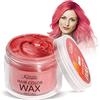 Magic Master Keratin Cera di colore dei capelli, Gel istantaneo di colore dei capelli Magic Master Keratina Temporaneo colore naturale crema capelli, usato per i bambini, feste, giochi di ruolo, Halloween(rosso)
