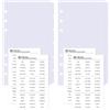 DY.2ten 12 Fogli Bianco Divisori Raccoglitori ad Anelli A6,6 Fori Plastica Divisorio Pagina Indice Tab,per A6 Quaderni ad Anelli, per Scuola o Ufficio(17cm x 9.4cm)