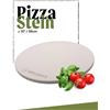 GrillGott - Pietra per pizza per forno e barbecue a gas - Per pavimenti croccanti - Pietra per pizza 38 cm di diametro in cordierite fino a 900 °C - Mantiene il calore - Pizza come quella italiana