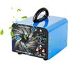Shulltji Generatore di Ozono, 32000 mg/h, Purificatore d'aria con 2 Modalità (Aria/Acqua), Ozonizzatore d'aria con Timer da 120 Min, per Stanze, Uffici, Garage, Auto, Fumo e Animali Blu