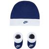 NIKE NHN NIKE FUTURA HAT AND BOOTIE BLU/BIANCO (U9J)