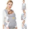 Viedouce Marsupio Neonati Ergonomico/Puro cotone Leggero e Traspirante/Multiposizione: Dorsale e Ventrale/Poggiatesta Regolabile/ad Neonati e Bambini da 3 a 48 Mese(3,5 a 20 kg)