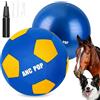 ANC POP Palla da pastore per cavalli da pastore da 63,5 cm, Mega palline da pastore con pompa a mano, palla da calcio da allenamento per cavalli, blu e giallo