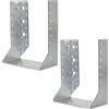 AERZETIX - C58669 - Set di 2 staffe per travi con ali interne 140x180x75x2mm - scarpa del travetto con 52 fori - in acciaio zincato Z275