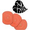 MySweetStitch - 10 x FreeStyle Libre 1 & 2 cerotti sensore, Overpatch ovale Ø 70 x 55mm, con foro di ventilazione, cerotto impermeabile, traspirante, delicato sulla pelle, Corallo