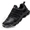 LARNMERN Scarpe Antinfortunistiche Uomo Impermeabile Ammorti Leggere Scarpe Antinfortunistica Scarpe da Lavoro con Punta in Acciaio Comodo Moda Anti-Spacca(Nero WTP,37.5 EU)