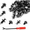 Adunsiaoto 120 Pezzi Clip di Montaggio in Plasticas per Auto, Universali Auto Nylon Clip Paraurti Plastica Rivetto Corpo, Rivetto Clip Plastica Rivetti Plastica, 6 Misure più Diffuse, Accessori Auto