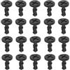 YINETTECH 20 clip a vite per piastra di copertura del vano motore compatibili con Porsche Cayenne 2003-2010 15,7 x 24 mm OE 95557271000 Clip di montaggio del motore accessori per auto nero
