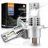 D-Lumina Lampadina H4 LED Canbus 9003/HB2,100W 16000LM 6500K Chip CSP Super Luminoso Abbaglianti e Anabbaglianti,1:1 Design di Ricambio Lampada Alogena con Ventola Non Polarità,Plug and Play,2 pezzi
