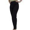 Carla Ferroni Pantalone in Viscosa Elasticizzato Comodo Tinta Unita Art 16224 (Nero, 50)