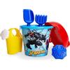 Toyland® Spiderman Set Secchiello e Paletta da 6 Pezzi con Annaffiatoio - Gioco con Sabbia e Acqua - Giocattoli da Spiaggia - età 2 Anni +
