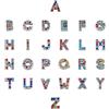 SUNNYCLUE 1 Scatola 26 Pezzi Strass Colorati Diapositiva Lettere Dell'Alfabeto Ciondoli 12mm Lettere AZ Lega Strass Ciondoli Scorrevoli per Braccialetti Bracciali Collana Creazione di Gioielli