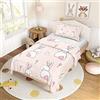 ENEN Copripiumino Singolo Bambina, Sacco Copripiumino Singolo Bambino/Ragazza 120x150cm, Coniglio Parure Copripiumino Singolo - Copripiumino Inter Singolo Con Federa 40x60cm