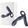 HEDO R6 | Vibratore sessuale per uomo | Massaggiatore prostatico | Silicone medico privo di PVC e ftalati | Ricaricabile | Ideale per la stimolazione della prostata | Dilatatore anale (Nero)