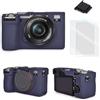 VOVMOEYA Custodia per fotocamera Sony Alpha 7CII con 2 protezioni per lo schermo e 1 copertura per slitta flash, in silicone, morbida e leggera, con superficie ruvida