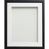 Frame Company, Cornice per Foto, Collezione Drayton, plastica, Nero, 10x8-inch Mounted for 8x6-inch Image