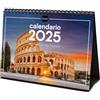 Finocam - Calendario Immagini da tavolo per scrivere 2025 Mese Vista Gennaio 2025 - Dicembre 2025 (12 mesi) Meraviglie del mondo Spagnolo