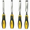 GrecoShop Scalpelli a taglio per legno set 4 pz professionali