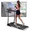 LOTTO Optima Tapis roulant elettrico pieghevole,2.75 CV,max.100kg,Bluetooth,FitShow/Kinomap/Zwift,inclinazione manuale,computer LED,velocità 1-10km/h,110x40cm,12 programmi, chiave di sicurezza