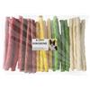 Croci King Bone - Bastoncino Snack premio masticativo per cani in Pelle Bovina, dental stick per la pulizia dei denti, 13 cm - 50 pz