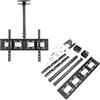 Zunate Staffa di Montaggio per TV a Soffitto per TV da 32 a 85 Pollici, Staffa di Sospensione Regolabile Ruotabile di 360 Gradi, Sostiene Fino a 55 Kg, Supporta il Montaggio a Soffitto