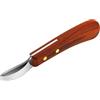 QWORK® Coltello per Zoccoli Premium in Acciaio Inossidabile con Manico, Coltello ad Anello, Strumento per rifinire Il Coltello per Zoccoli per Cavalli