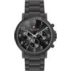 Tommy Hilfiger Orologio Analogico Multifunzione al Quarzo da Uomo con Cinturino in Acciaio Inossidabile Nero - 1710383