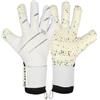 GK Saver Guanti da portiere, serie Magnet | Palmi antiscivolo | Guanti da portiere ad alte prestazioni per un'azione di calcio intensa (magnete bianco, 5)