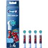 Oral-B Oralb Power Refill Testine Spiderman 4 Pezzi