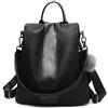 Rullar Donna Antifurto Zaini Casual Borse a Zainetto Nylon Zaino Studenti Zaini per Borse da Shopping Lavoro Viaggio a Spalla Borse a Tracolla Sacchetto Backpack Shoulder Bag Nero