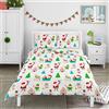 Bloomsbury Mill - Copripiumino Natalizio - Paesaggio Invernale - Lenzuola Letto Natale - Set di biancheria da letto per bambini - Copripiumino 200 cm x 200 cm e Federe per Letto Una Piazza e Mezza