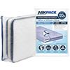 ASK Pack Custodia Materasso con Cerniera Ancora - Misure da XS a XXL, Impermeabile e Antistrappo, Materiale Protettiva Estremamente Resistente 120 micron - Ideale per Trasporto - 90 to 100x200 cm