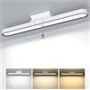 TOPPLEE Luce LED Sottopensile Luce Armadio LED con Sensore di Movimento 2500mAh USB Ricaricabile Lampada da Scrivania Senza Fili Magnetica Controllo Touch Dimmerabile Luce Notturna per Sottopensile Scrivania