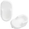 rudis-spareparts Bastone appendiabiti 102116 compatibili con IKEA TRYSIL HOFORS SYVDE ricambio armadio supporto Bianco (2 pezzi)