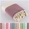 Stark und Weich LUCIDUS - Telo mare, 100 x 180 cm, telo da hammam, sauna, picnic, spiaggia, asciugamano da spiaggia in 100% cotone, da donna e da uomo, extra leggero, rosso (Burgundy), motivo a rombi
