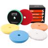 SPTA Lucidatura Pads, SPTA 5Pcs 5 Pollice (125mm) Flat Buffing Sponge Pads Taglio Pad Kit Per Car Buffer Compounding, Lucidatura e Ceratura
