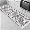 Jimri Fashion4Home Tappeto passatoia Tepiche per soggiorno, camera da letto, cucina, camera dei bambini, bagno, tappeto Boho Kelim - Passatoia tappeto nero e bianco, dimensioni: 60 x 180 cm.