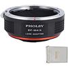 PHOLSY Adattatore di Lente EF-MFT Messa a Fuoco Manuale Compatibile con Obiettivo Canon EOS EF EF-S su Micro Four Thirds M4/3 (MFT Micro 4/3) Corpo Fotocamera Compatibile con Olympus Panasonic Lumix