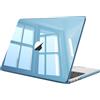 FINTIE Custodia Compatibile con MacBook Air 13.6 Pollici M5/M4/M3/M2 (2026/2025/2024/2022, A3449/A3240/A3113/A2681) - Cover Rigid Protettivo Guscio Rigido Case, Blu foschia