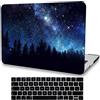 AMCJJ Custodia Rigida Compatibile con MacBook Air 13,6 Pollici 2023 2022 Release M2 A2681,Plastica Case Cover & EU Tastiera Cover,Cielo Notturno Della Foresta
