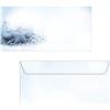 SIGEL DU081 Buste da lettere Natale, Blue Mystery, DL (110x220 mm), 50 pz