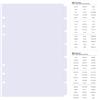 DY.2ten 7 Fogli Bianco Divisori Raccoglitori ad Anelli A5,6 Fori Plastica Divisorio Pagina Indice Tab,per A5 Quaderni ad Anelli, per Scuola o Ufficio(21cm x 14.2cm)