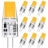 tkhetiana Lampade LED G4, lampadine LED 3 W, lampadine, 3000K, bianco caldo, 300 lm, lampadine LED, sostituzione per lampadine alogene 30 W, 12 V AC/DC, angolo di emissione 360°, confezione da 10