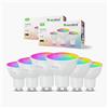 Nanoleaf Matter Essentials 6 Lampadine LED GU10 RGBW Smart e Dimmerabile - Luci Led 16M Colori, Matter over Thread, Bluetooth, Funziona con Google Home Apple, Sincronia Musica e Monitor, Casa e Gaming