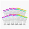 Nanoleaf Matter Essentials 12 Lampadine LED GU10 RGBW Smart e Dimmerabile - Luci Led 16M Colori, Matter over Thread, Bluetooth, Funziona con Google Apple, Sincronia Musica e Monitor, Casa e Gaming