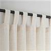 VOILYBIRD Tende semi velate in lino naturale, con passanti per filtrare la luce, eleganti tende e tende per soggiorno, 132 x 274 cm, set di 2 pannelli